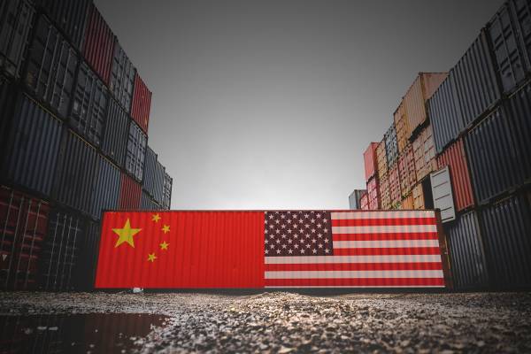 cargo containers U.S. and China